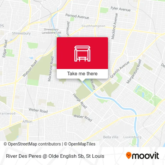 Mapa de River Des Peres @ Olde English Sb