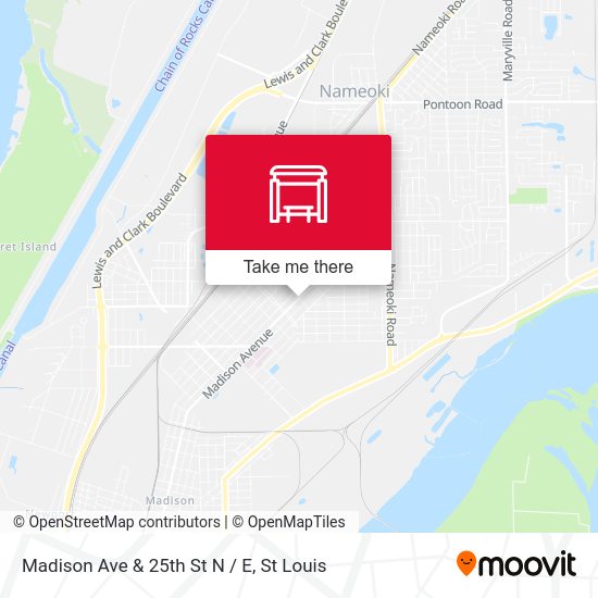 Madison Ave & 25th St N / E map