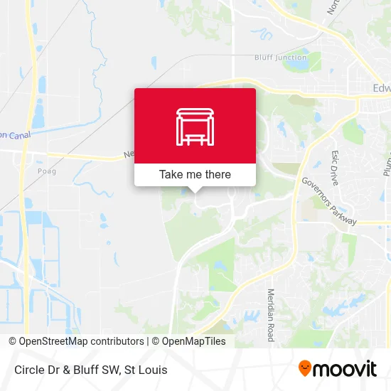 Circle Dr & Bluff SW map