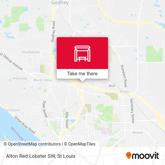 Alton Red Lobster SW map