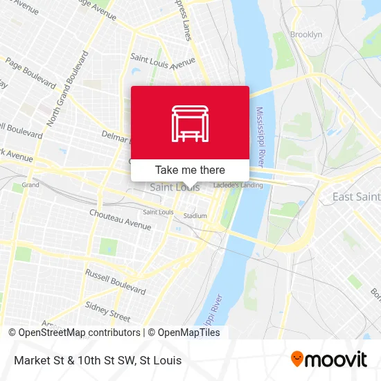 Market St & 10th St SW map