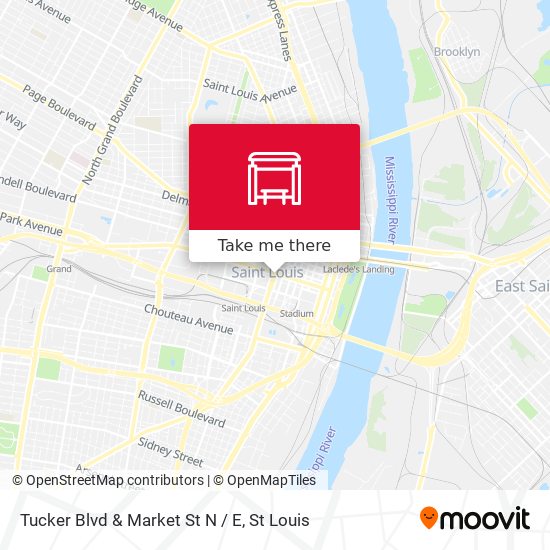 Mapa de Tucker Blvd & Market St N / E