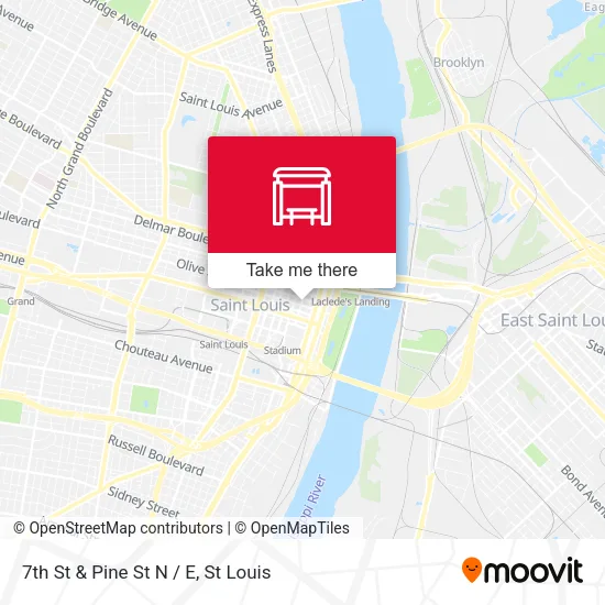 7th St & Pine St N / E map