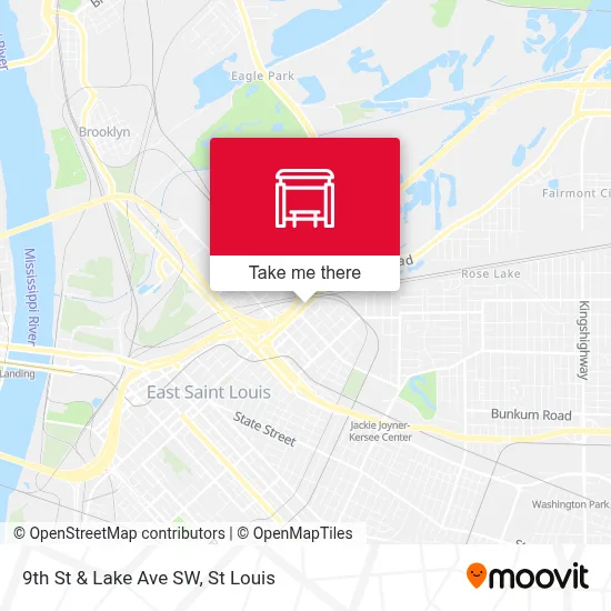 9th St & Lake Ave SW map