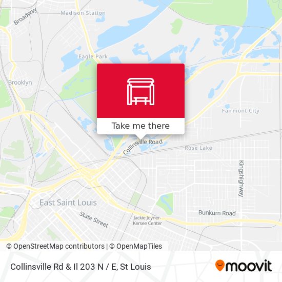 Collinsville Rd & Il 203 N / E map