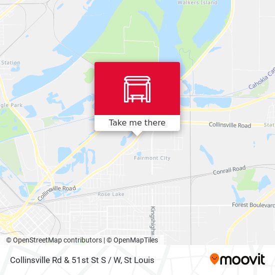 Collinsville Rd & 51st St S / W map