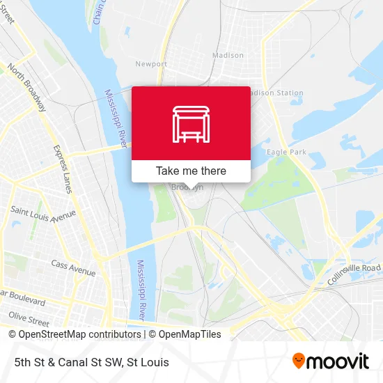 5th St & Canal St SW map