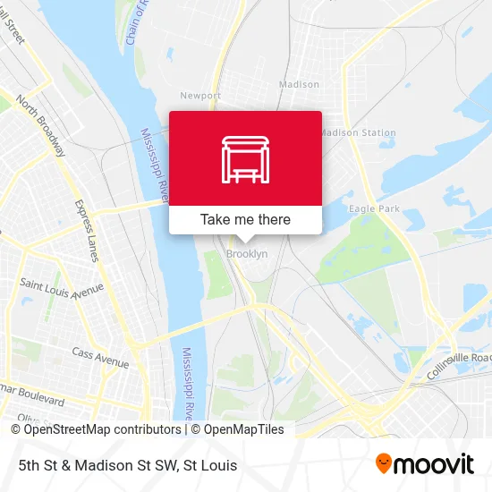 5th St & Madison St SW map