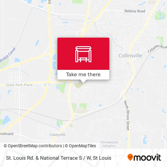 St. Louis Rd. & National Terrace S / W map