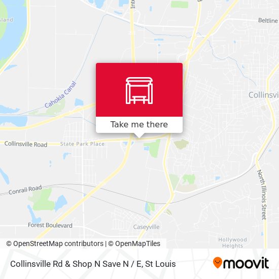 Mapa de Collinsville Rd & Shop N Save N / E