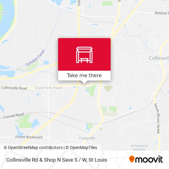 Collinsville Rd & Shop N Save S / W map