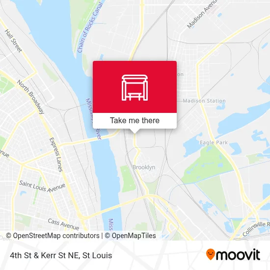 4th St & Kerr St NE map