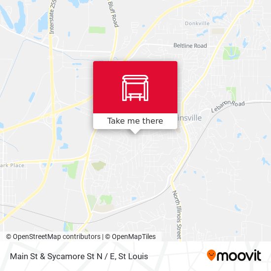 Main St & Sycamore St N / E map