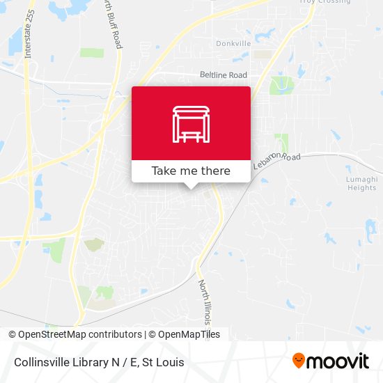 Mapa de Collinsville Library N / E