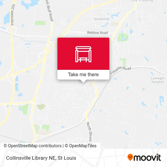 Collinsville Library NE map