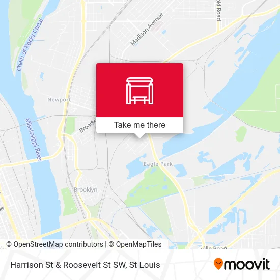 Harrison St & Roosevelt St SW map
