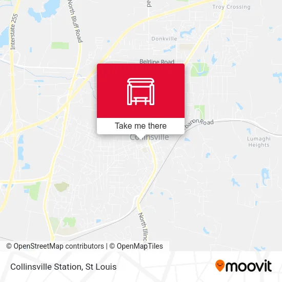Collinsville Station map