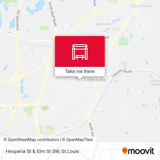 Hesperia St & Elm St SW map