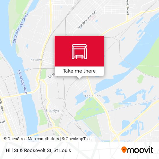 Hill St & Roosevelt St map