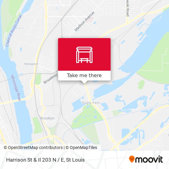 Harrison St & Il 203 N / E map