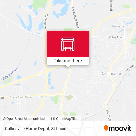 Collinsville Home Depot map