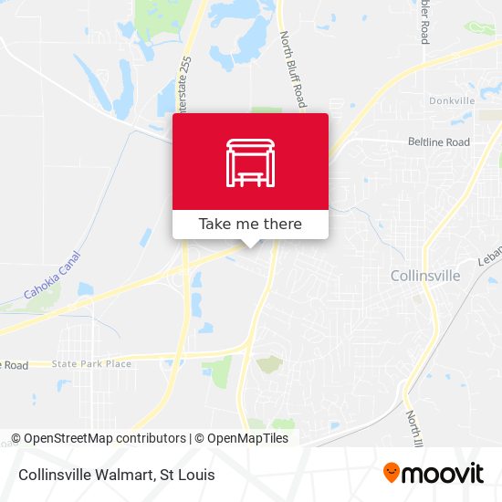 Collinsville Walmart map