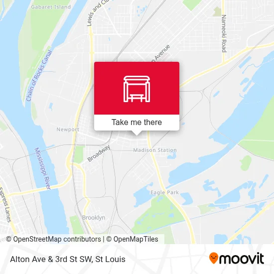 Alton Ave & 3rd St SW map