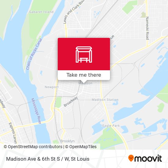 Mapa de Madison Ave & 6th St S / W