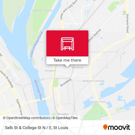 Mapa de Selb St & College St N / E