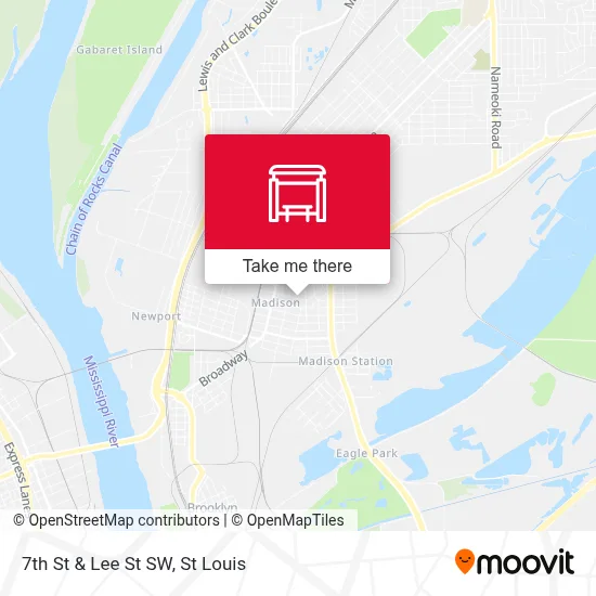 7th St & Lee St SW map