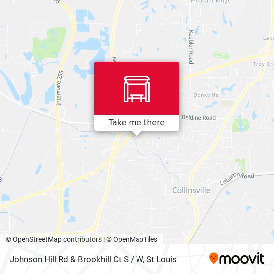 Johnson Hill Rd & Brookhill Ct S / W map