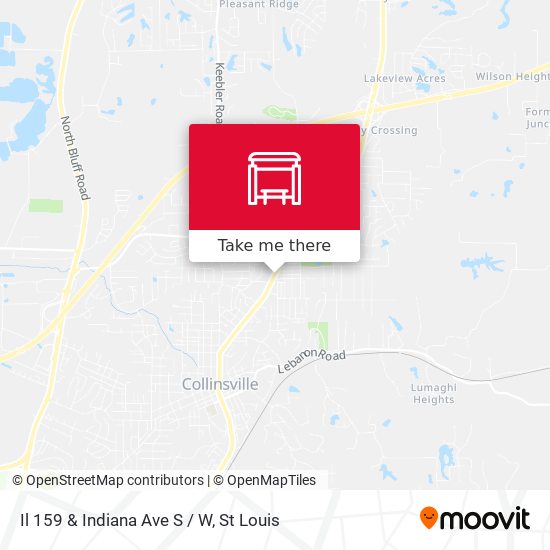 Il 159 & Indiana Ave S / W map