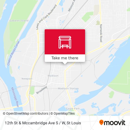 12th St & Mccambridge Ave S / W map