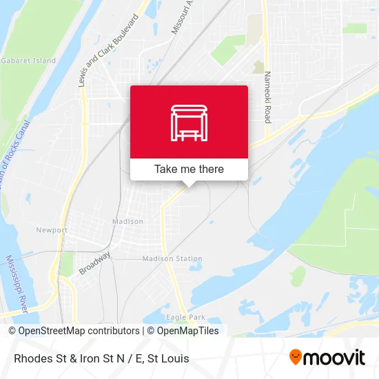 Rhodes St & Iron St N / E map