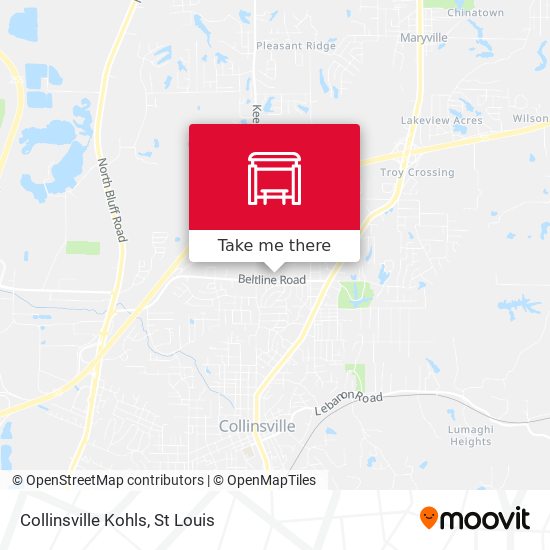 Mapa de Collinsville Kohls