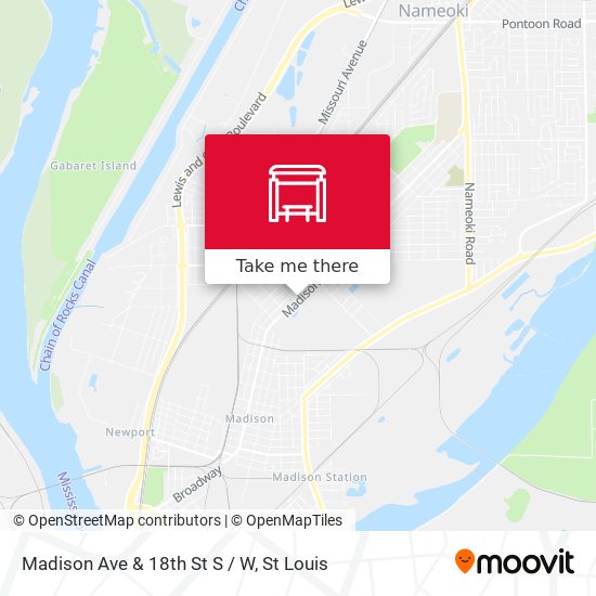 Mapa de Madison Ave & 18th St S / W