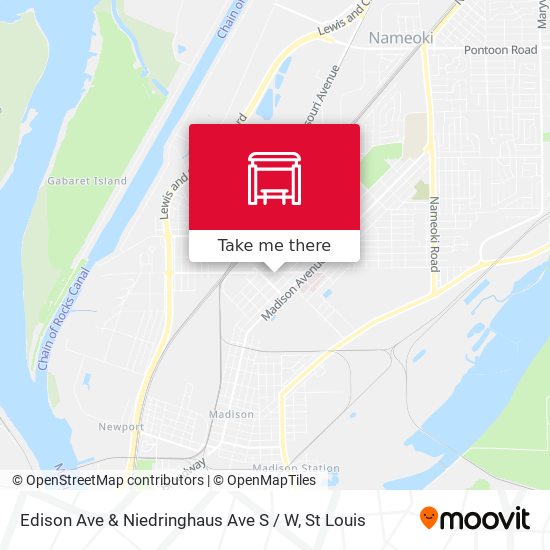 Edison Ave & Niedringhaus Ave S / W map