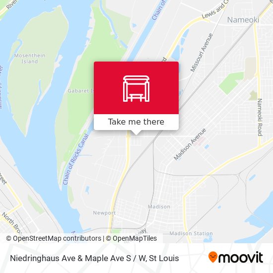 Mapa de Niedringhaus Ave & Maple Ave S / W