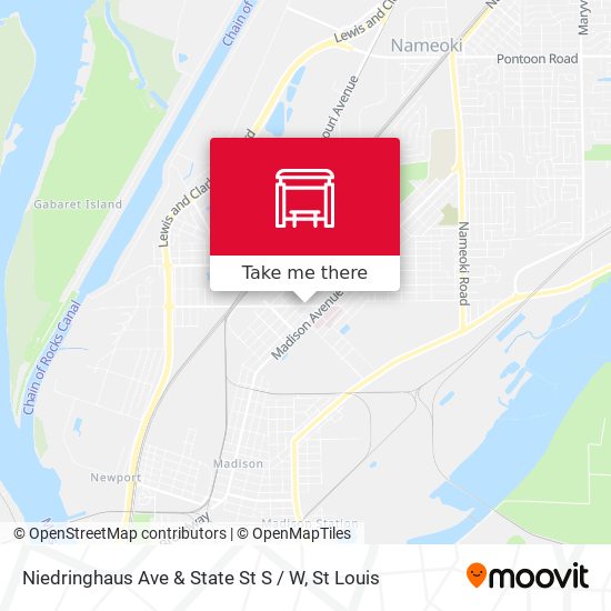 Mapa de Niedringhaus Ave & State St S / W