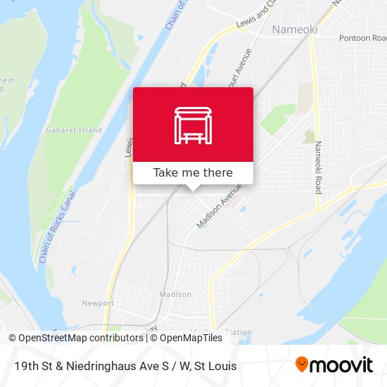 Mapa de 19th St & Niedringhaus Ave S / W