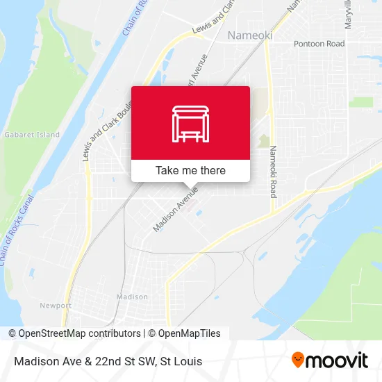 Madison Ave & 22nd St SW map