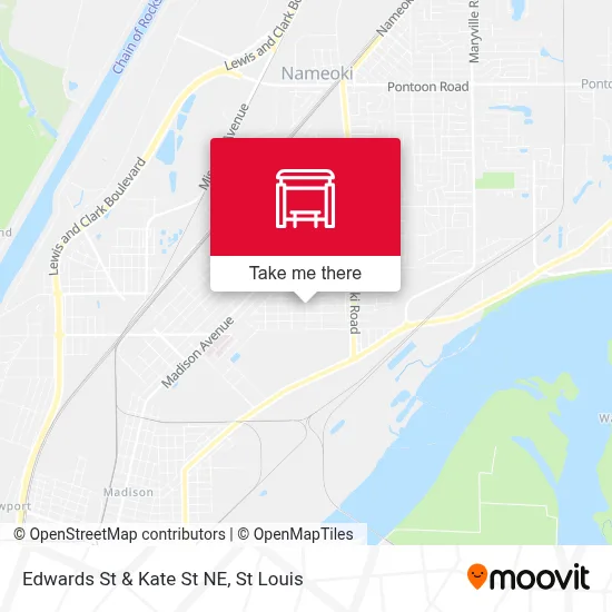 Edwards St & Kate St NE map