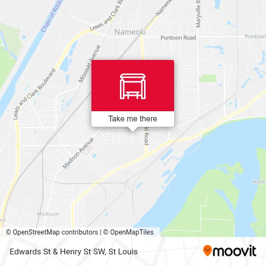 Edwards St & Henry St SW map