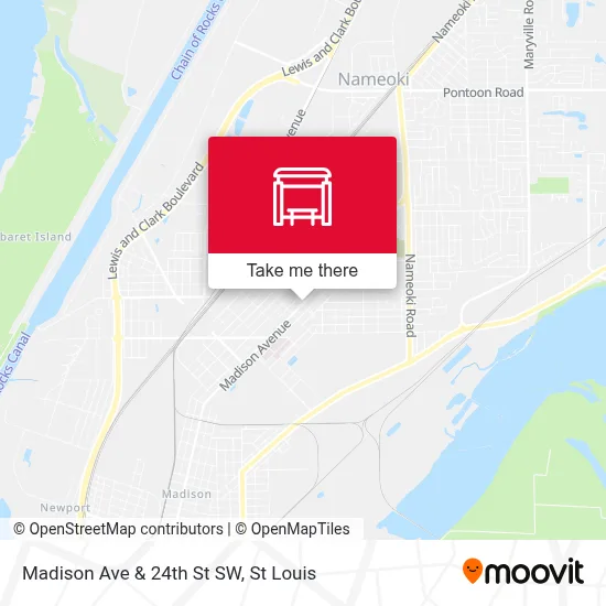 Madison Ave & 24th St SW map