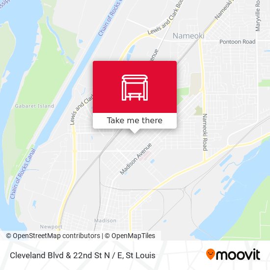 Cleveland Blvd & 22nd St N / E map