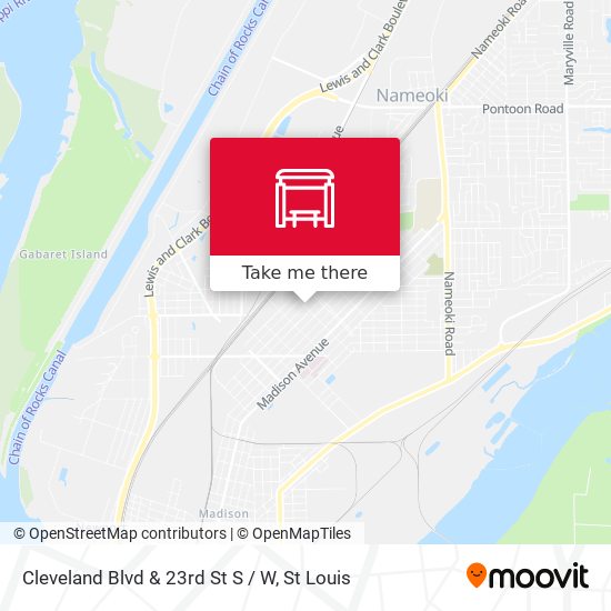 Cleveland Blvd & 23rd St S / W map