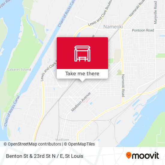Benton St & 23rd St N / E map