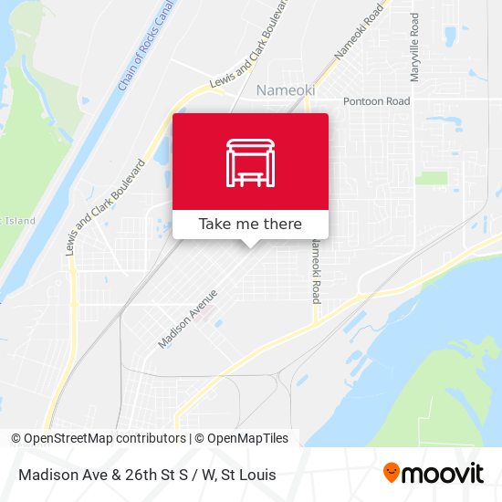 Madison Ave & 26th St S / W map