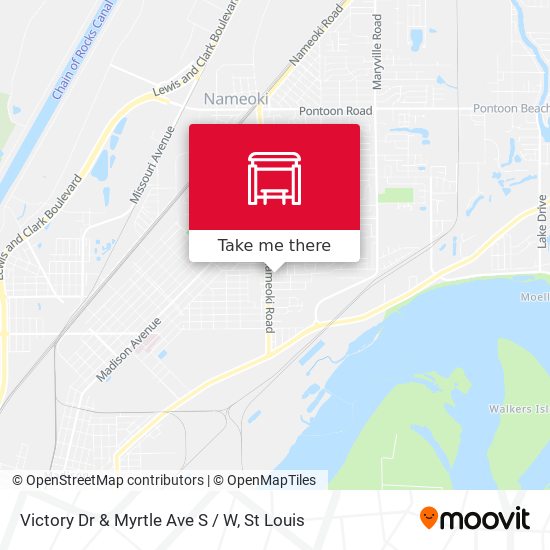 Mapa de Victory Dr & Myrtle Ave S / W