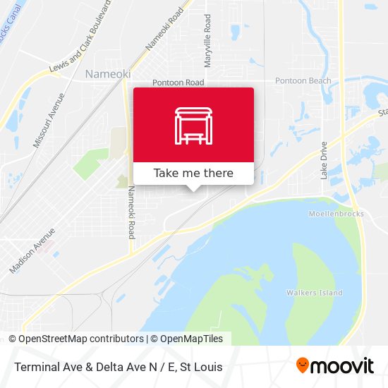Terminal Ave & Delta Ave N / E map